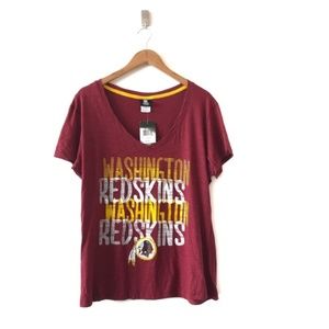 NFL Team Apparel Redskins Short Sleeve Tee NEW